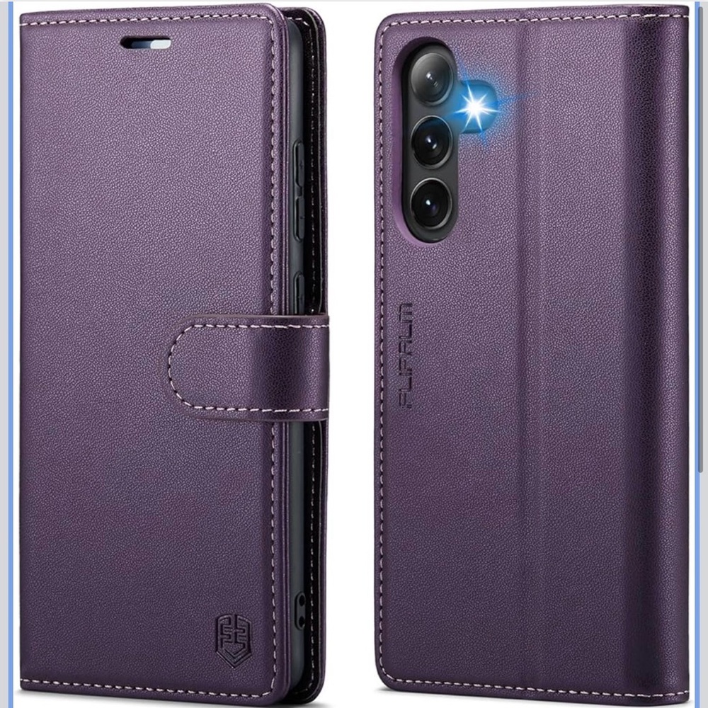 Incipio Purple Leather Phone Wallet Case